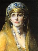 Philip Alexius de Laszlo Portrait of Queen Marie of Romania Spain oil painting artist